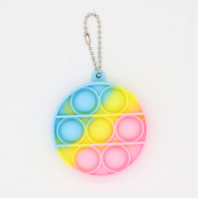 Красочный силиконовый брелок-игрушка-пузырь - Подвеска 'Мышеловка' и образовательный инструмент для снятия стресса