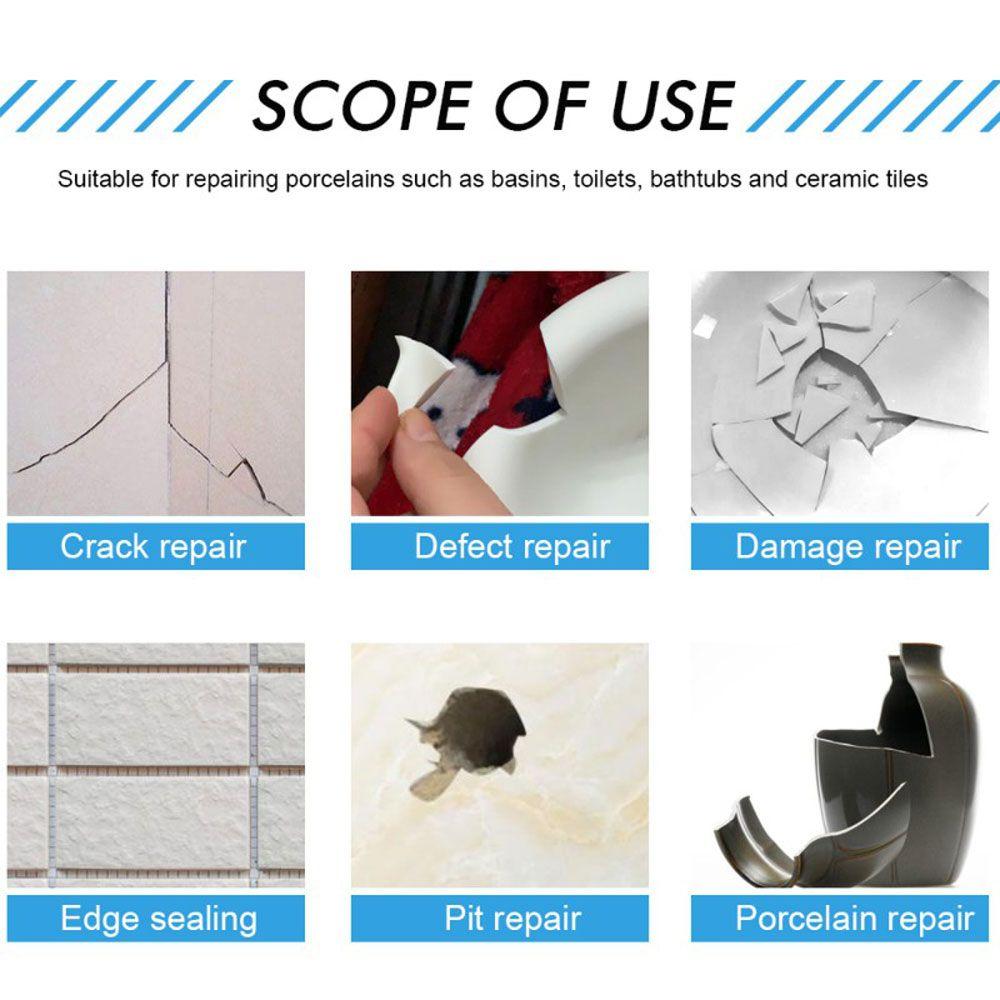 Adhesives Tile Grout Bathtub Restoration Filler Wall Mending Agent Scratch Restoration Repair Paste