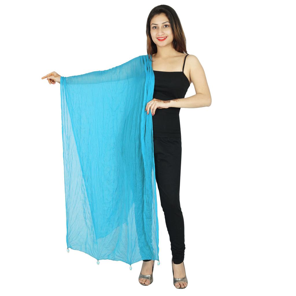 Длинный палантин из шифоновой смеси Dupatta Neck Wrap Женские индийские шарфы Chunni
