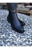 Men's Fashion Faux Leather Flat Heeled Booties Muzan Chelsea Boots Shoes