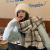 Atmosphere Student Autumn/Winter New Warm Thick Scarf Women'S Casual Versatile Colorful Grid Scarf
