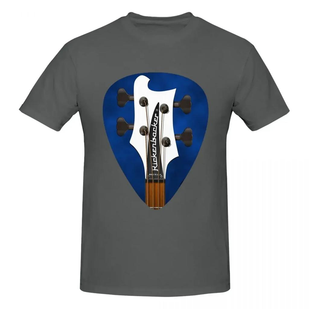 Guitar Headstock Pick Art Rickenbacker 4003 White Bass 100 Cotton Tshirt Unisexs Oversized T Shirts Unisex Crew Neck Short Sleeve