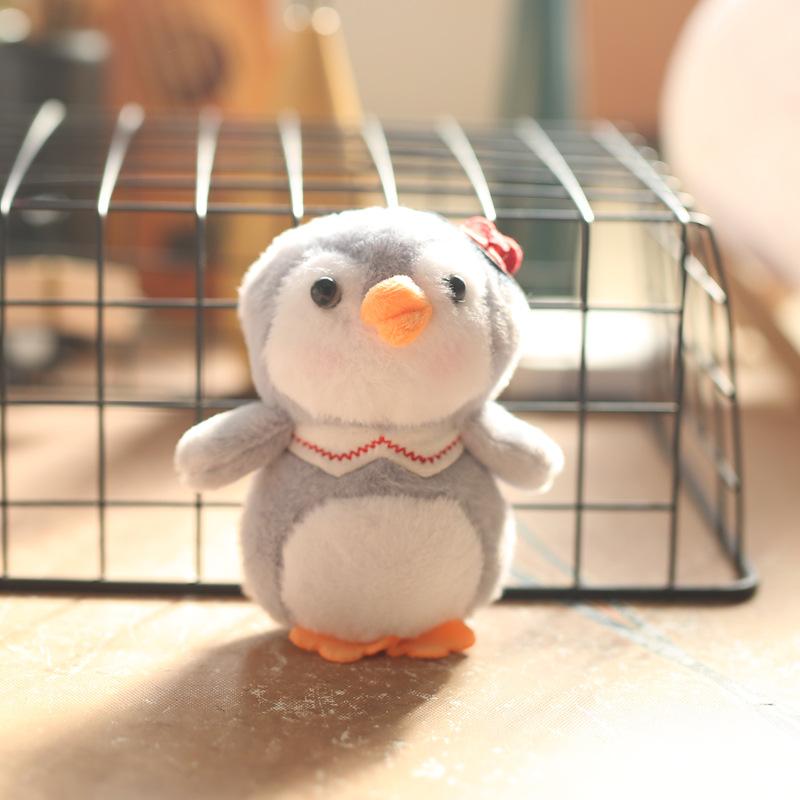 Милый маленький пингвин кулон плюшевая игрушка кукла мультфильм школьный портфель подвесной орнамент брелок кукла