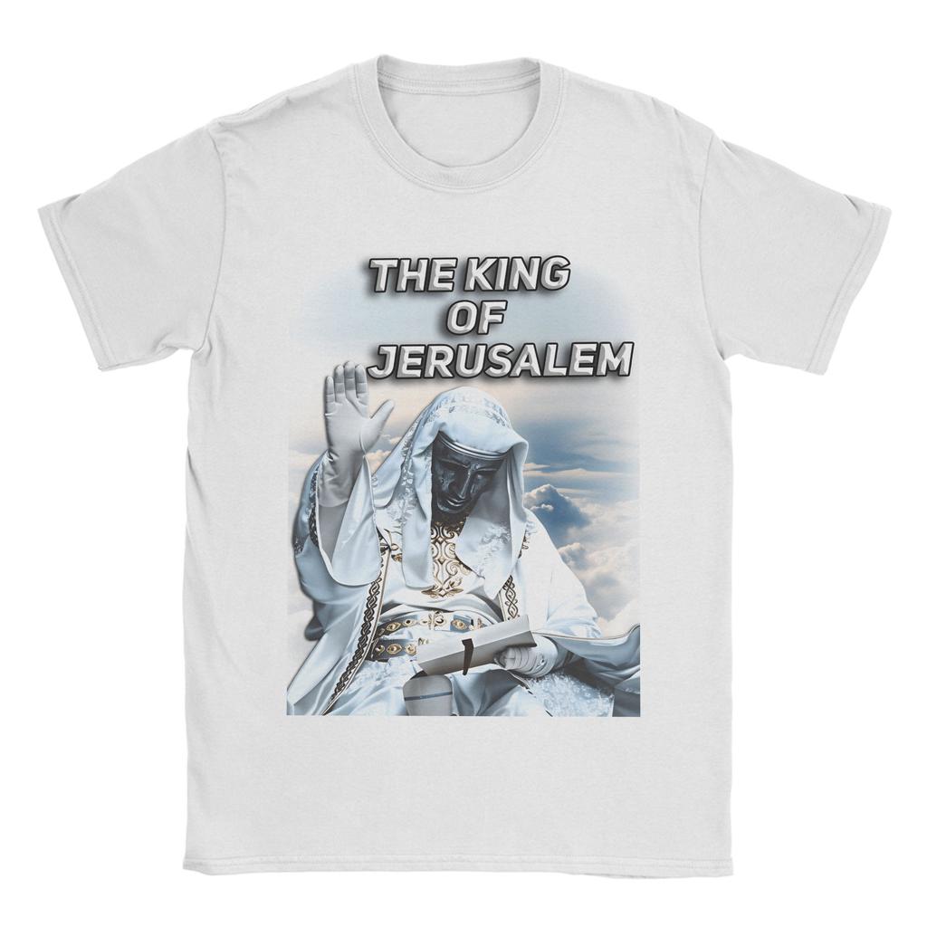King Baldwin IV Of Jerusalem T-Shirt Summer Trendy Cool T Shirts Adult Pure Cotton Crewneck Oversized Tees Short Sleeves Tshirt