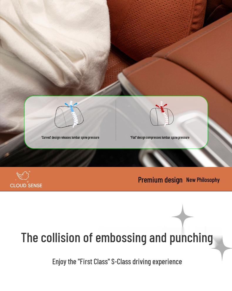 BMW Headrest and Lumbar Support Pillow for 1, 3, 5, 7 Series, X1, X3, X5, X6