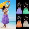 5pc/set Hula Show Hawaii Fancy Dress Costume Set Hawaiian Hula Skirt Grass Skirt Ladies