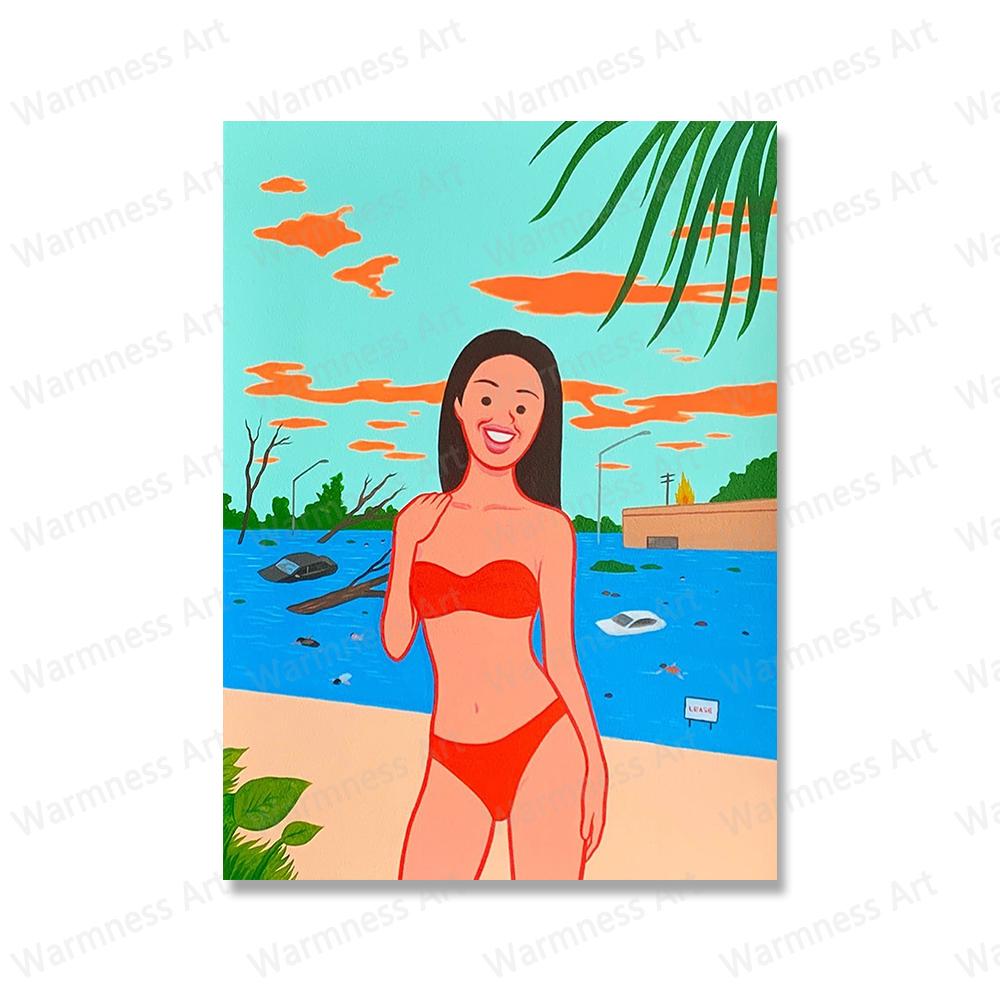 Funny Dark Humor Spain Joan Cornella Prints Canvas Painting Nordic Posters Music Wall Art Decor Pictures for Living Room Bedroom No Frame