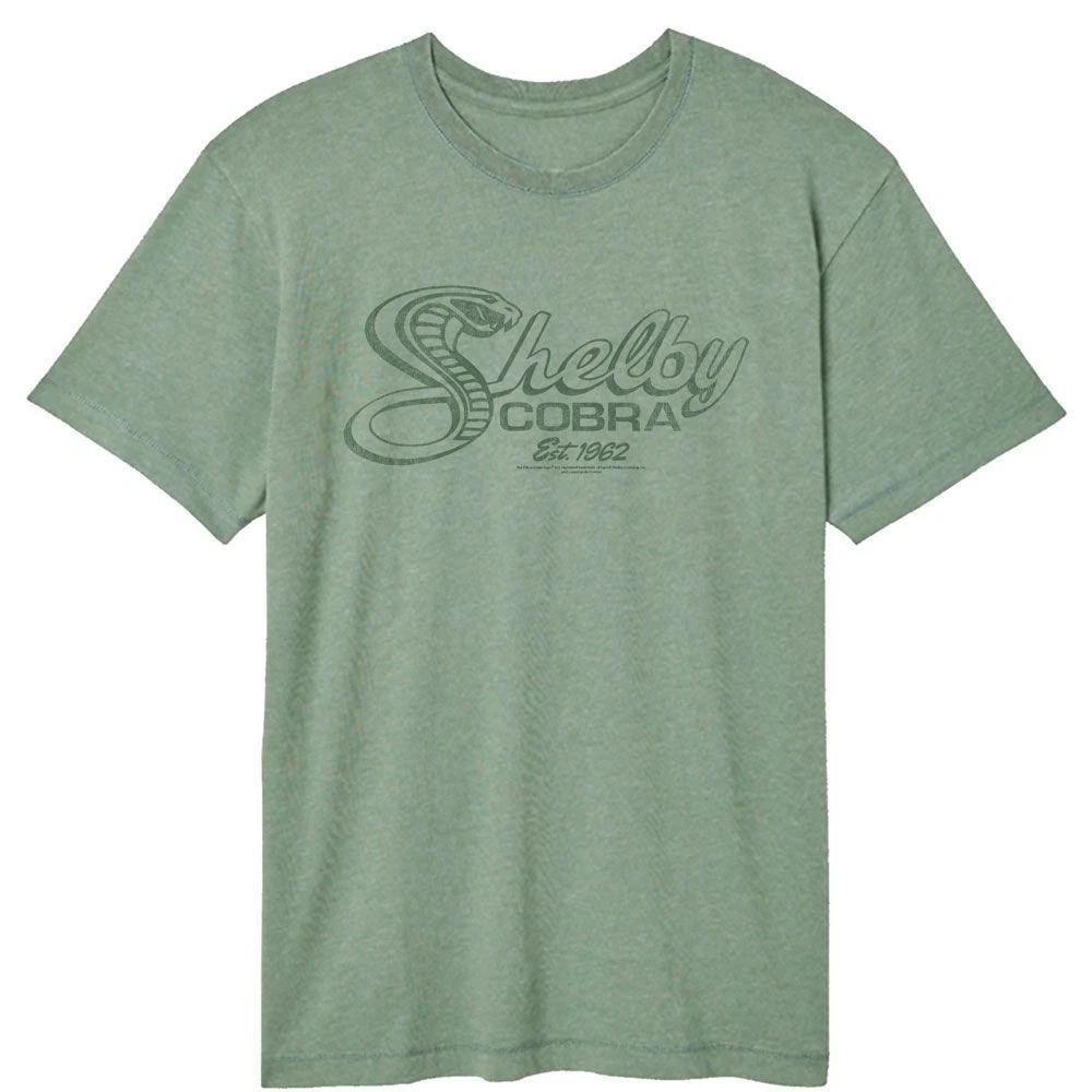 Carroll Shelby - Cobra Snake Script - American Classics - Solid Green Shor