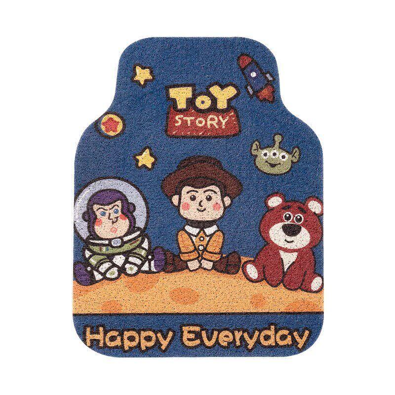 Car Foot Mat Neutral Wire Ring Cartoon Main Driving Single Piece Foot Mat Anti-Dirty Floor Mat Carpet Cute Mat