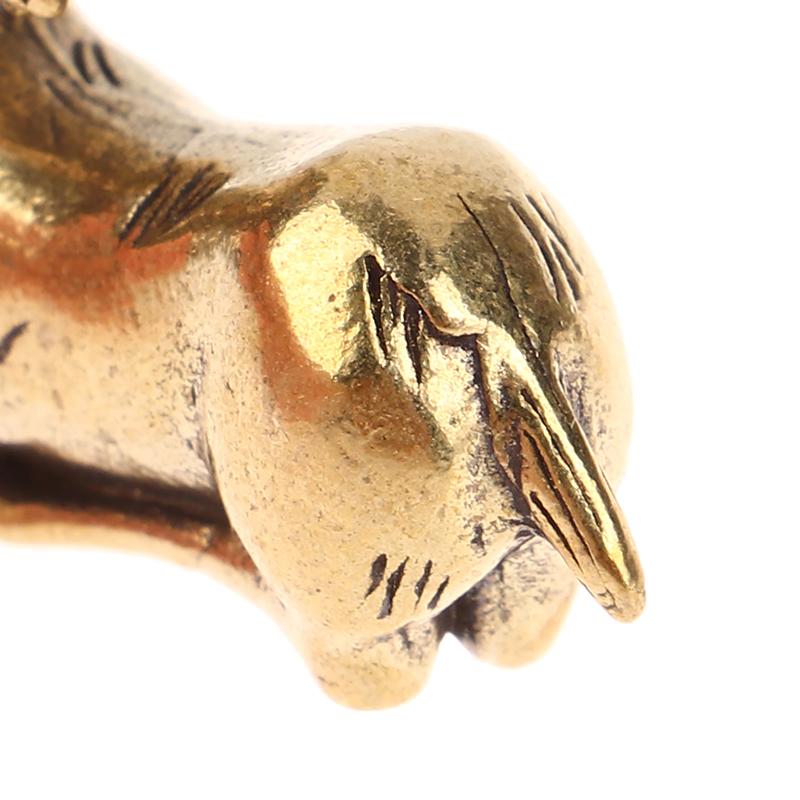 1 шт. ретро латунная рождественская миниатюрная фигурка лося, аксессуары для украшения фестиваля, мини-статуя оленя, настольное украшение, декор