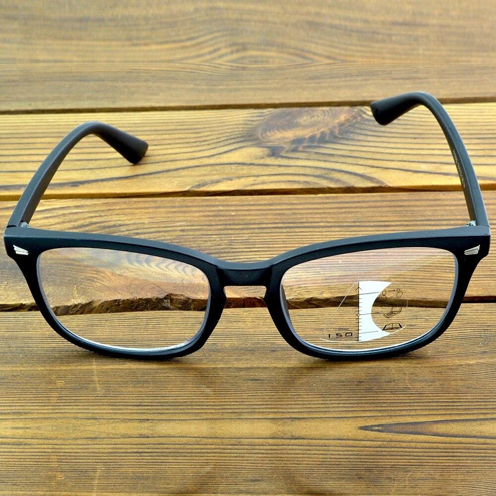 Clara Vida большие квадратные очки в прогрессивной оправе для чтения, черные для мужчин от +1 до +4