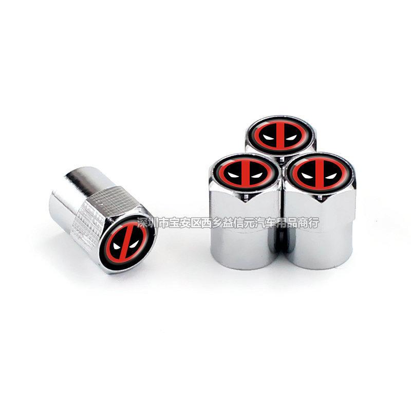 Modified Car Motorcycle Tire Valve Caps Personalized Logo Fanged Skull Valve Core Covers