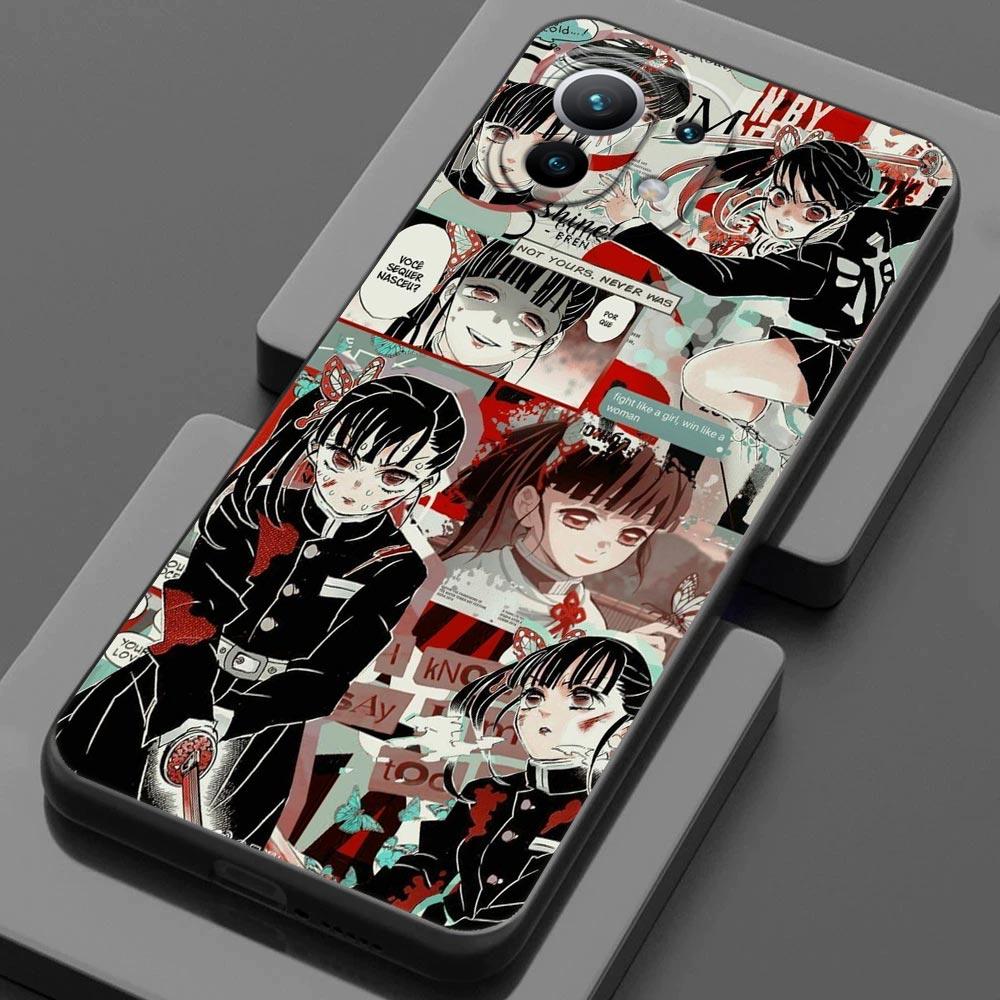 Чехол Demon Slayer Anime для Xiaomi Mi 9 9se 8 10 10T A2 Lite 10S 9T CC9 Note 10 Pro 9Lite 5G Cover Kimetsu No Yaiba Manga Fundas