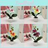 Butterfly Orchid Fake Flower Vase With Plastic Material For Wedding Table Centerpiece