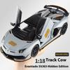1/18 Scale Lamborghini Aventador SVJ Hidden Edition Race King Supercar Alloy Diecast Model Car Sound & Light Children Toy Gift Present
