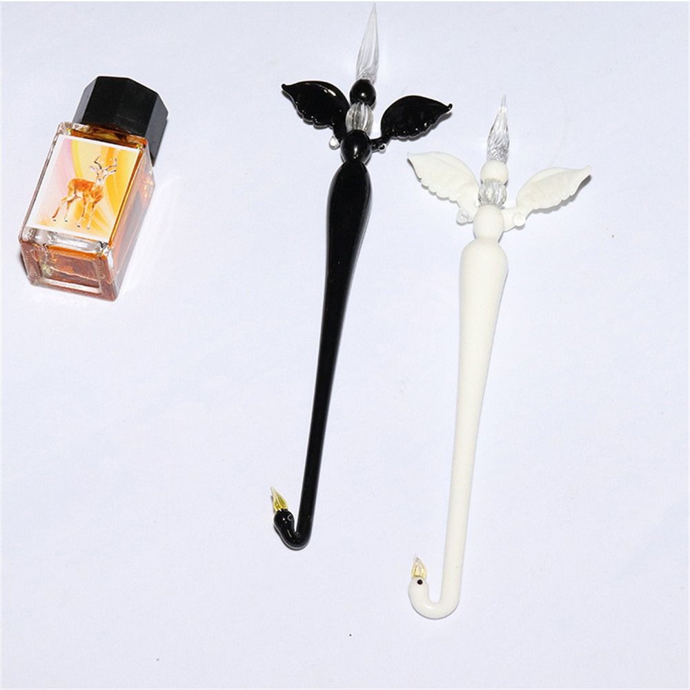 Ручка для письма Перьевые ручки Ручка с чернилами для подписи Ручка-капельница Crystal Pen Стеклянная ручка Стеклянная ручка для макания