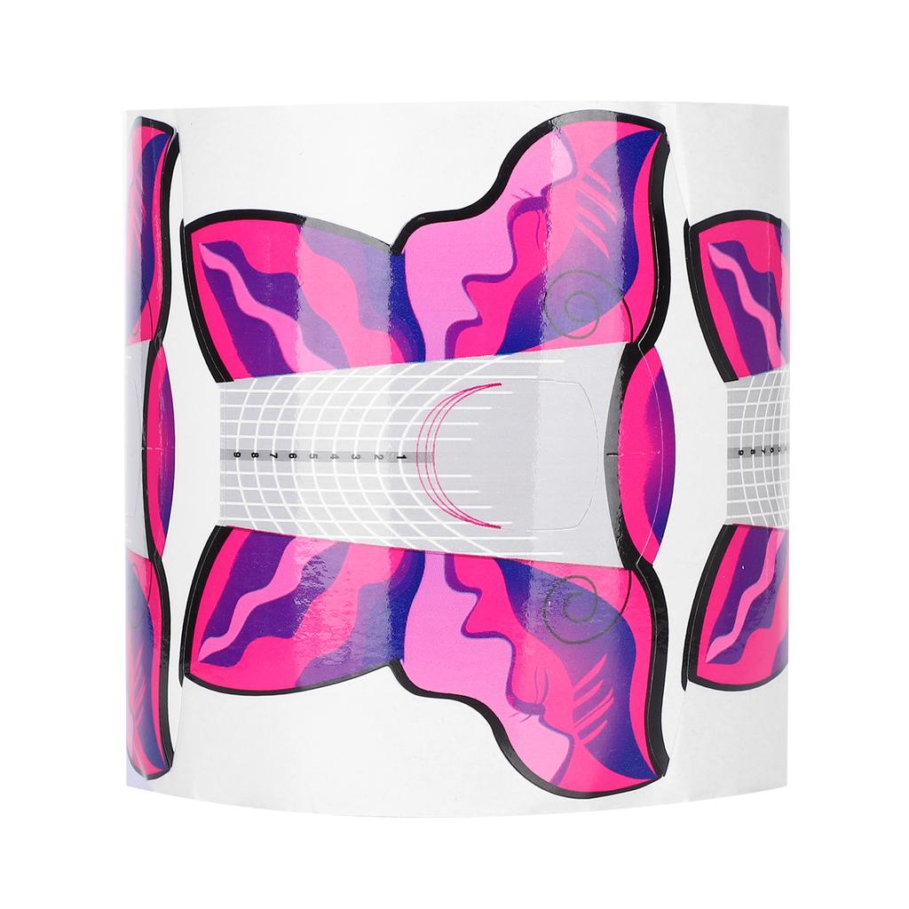 300Pcs Long UV Gel Nail Forms Self Adhesive Nail Art Extension Sticker Manicure Accessory