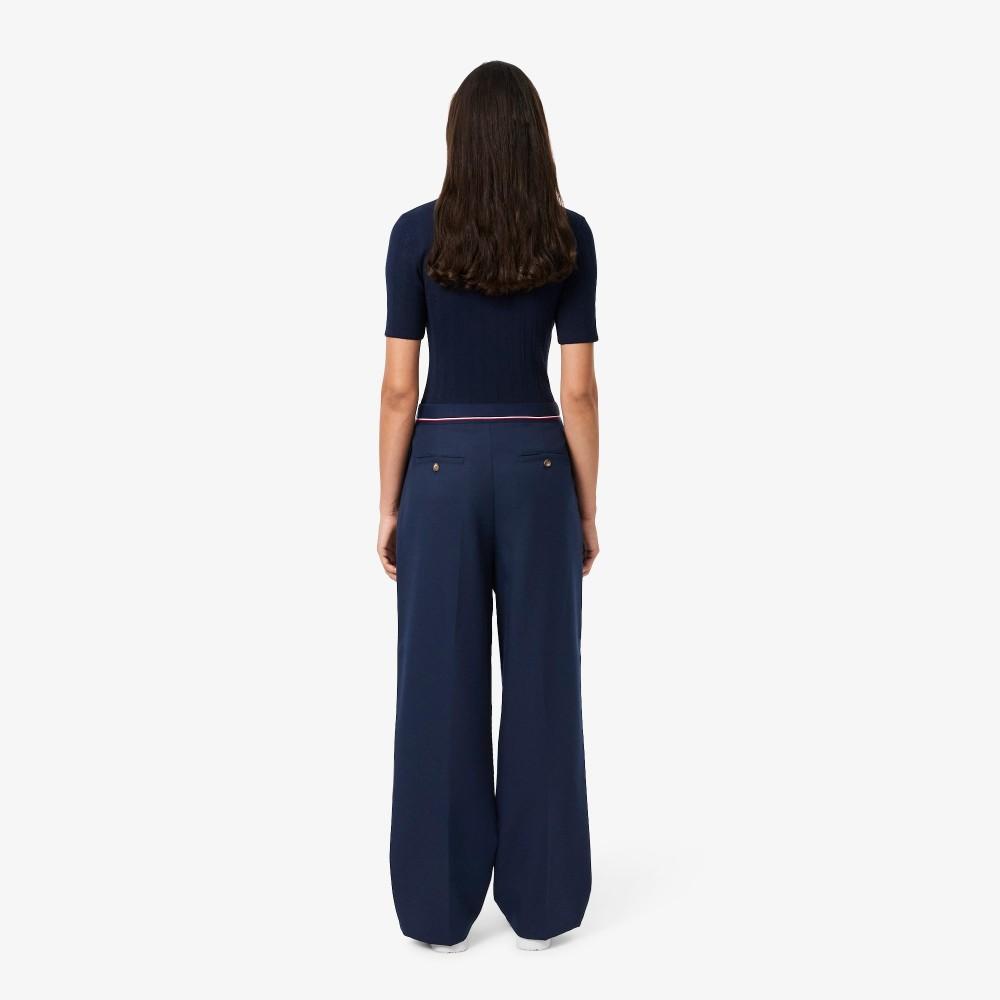 [lacoste] Women's Logo Banding Wide Pants HF8428-55N166