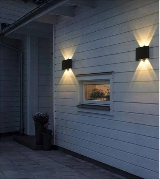 LED Wall Sconce Outdoor Indoor Lamp 12cm Top Bottom Fashionable 4W