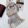 100% Wool Plaid Scarf for Women and Men - Warm, Stylish Gift for Winter