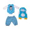 New Panda Cartoon Clothes Set Baby Clothes Girl and Boy Newborn 18 Inch Reborn Dolls Baby Clothes Girl Doll Accessories