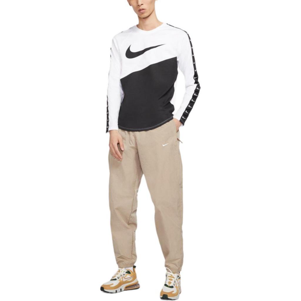 Nike Knitted Sweatpants Men's Khaki Moderate Cuffed Pants CD6544-247