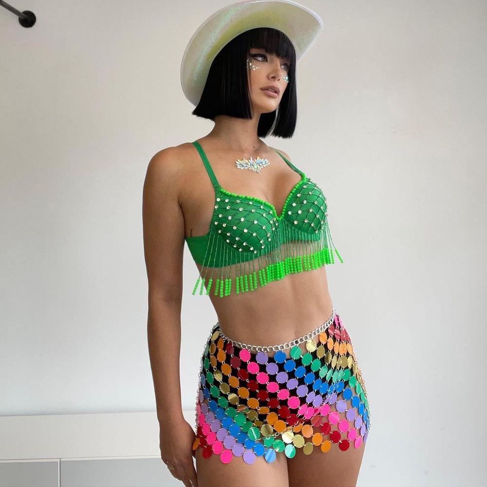 Юбка в европейском и американском стиле с пайетками 2022 Y20217