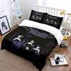 Gothic Band Graveyard Theme Bedding Duvet Cover Set Duvet Cover Pillowcases  (1*Duvet Cover 2*Pillowcases, without duvet insert)