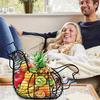 1 шт. Современная чугунная корзина для яиц в форме курицы, портативный противоударный контейнер для хранения яиц для кухонного стола, шкафа и холодильника