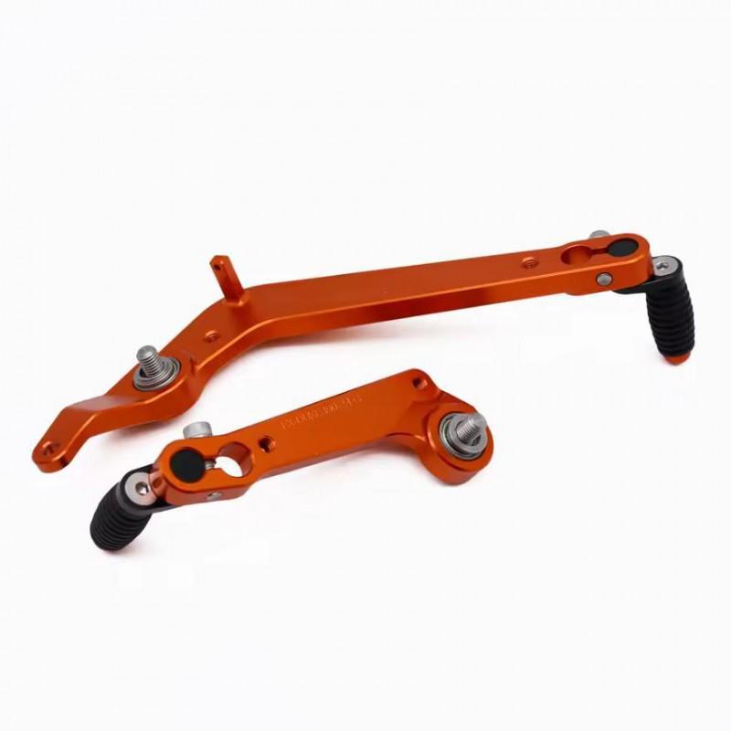 Aluminum Foot Pegs Brake Lever Gear Shift Clutch KTM Duke 390 Aftermarket Upgrade