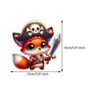 Car Sticker Cute Animal Pirates Sticker Waterproof Vinyl Decal on Bumper Rear Window Laptop Self-adhesive Decal For Car Accessories TM265