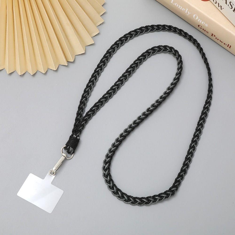 Ремешок для телефона с защитой от потери, плетеный вручную, через плечо, плетеный шнур для телефона, женский, женский