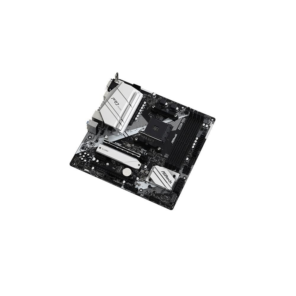 Asrock AMD Ryzen серии 5000 (Сокет AM4) совместимая материнская плата Micro ATX с чипсетом B550 [продукт отечественного авторизованного дистрибьютора] B550M Pro4