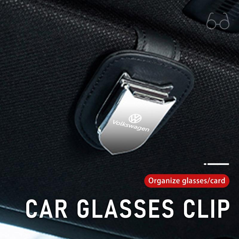 For Volkswagen VW Car Sunglasses Holder Suitable for Car Sun Shades Magnetic Scirocco Passat Polo B5 B6 B7 CC Tiguan Sharan ze1