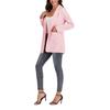 Women Suit Coat Lapel Long Sleeve Open Front Suit Jacket Solid Color Urban Style Spring Autumn Business Outerwear