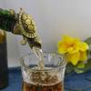 Turtle Wine Pourer Metal Decanter Spout with Drip-Free Design Elegant Bar Accessory for Red White Liquor