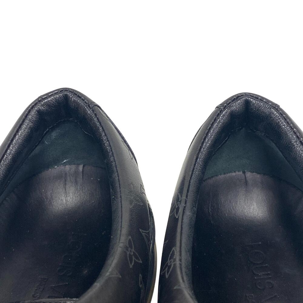 Louis Vuitton Кроссовки Monogram с низким вырезом из кожи черная кожа Б/У