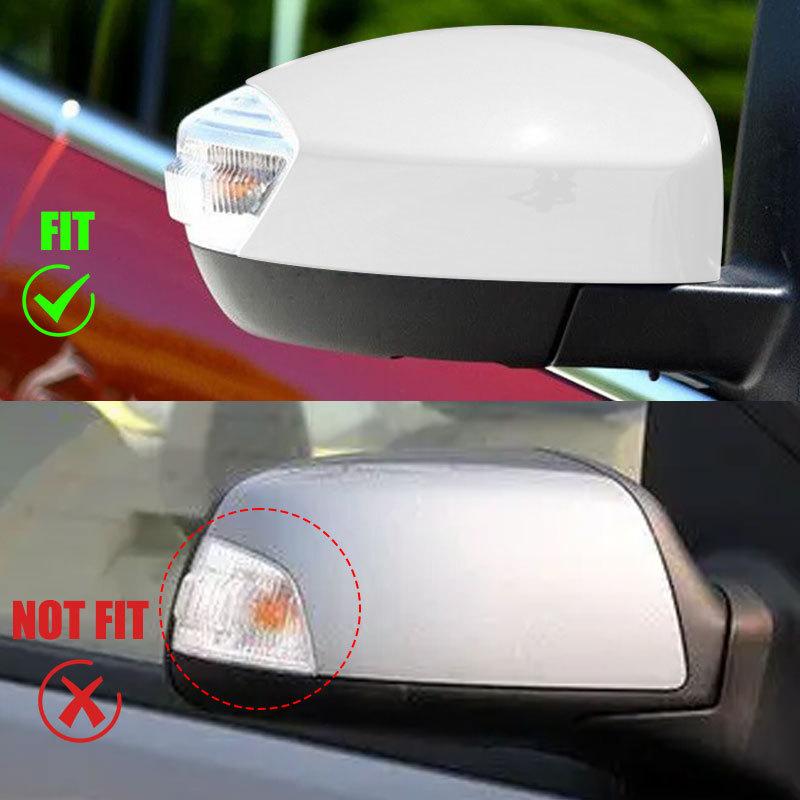 Car Rearview Mirror Cover Cap Left Right Side Mirror Cover Cap For Ford S-MAX Galaxy S-Max 2006-2014 For Ford KUGA Escape 2008
