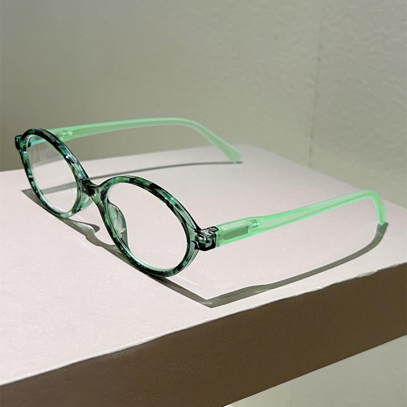 Винтажные овальные очки для чтения Женские Модные Милые Очки с оправой пэчворк Рецептурные Оптические Оправы Очки, блокирующие синий свет