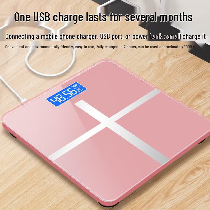 Цифровые весы для взвешивания тела Brangdy 26x26 см со скрытым светодиодным дисплеем (Китайская версия)