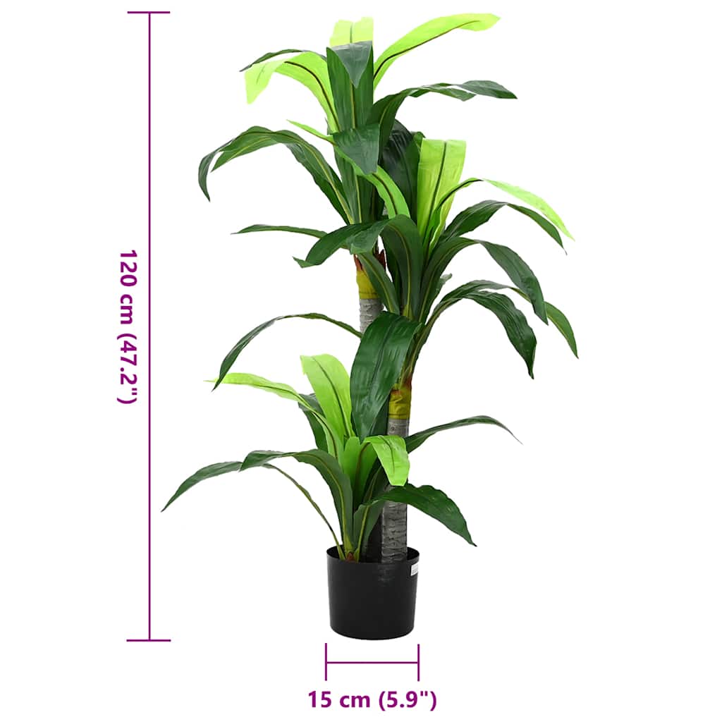 Artificial Dragon Tree 36 Leaves 120 cm Green
