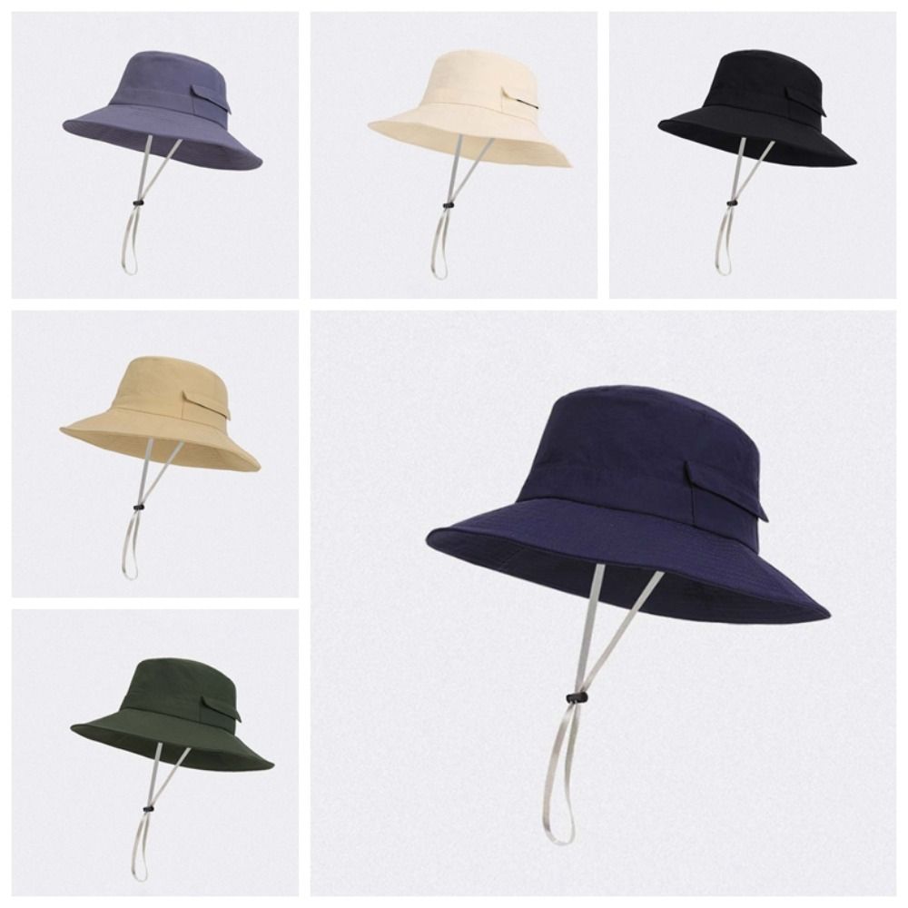 Nylon Sunshade Fishing Hat Breathable Sunscreen Basin Cap Soft Men's Fisherman Hat Summer