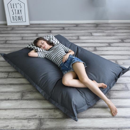 Чехол-мешок для фасоли, моющийся, однотонный, 100x140 см, защитный чехол для дивана для гостиной, чехол для дивана, не входит в комплект, домашний декор