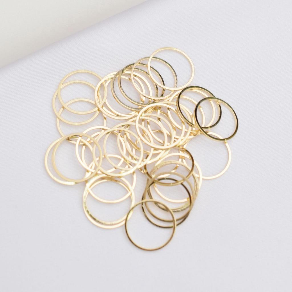 10 шт. DIY аксессуары для ювелирных изделий ручной работы 14K золотой мешок сохранение цвета популярный геометрический круг круглый материал