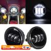For Harley Motorcycle Light DRL Davidson Electra Glide Softail Fat Boy Touring 30W Waterproof Lights 4.5 Inch Fog Lamps