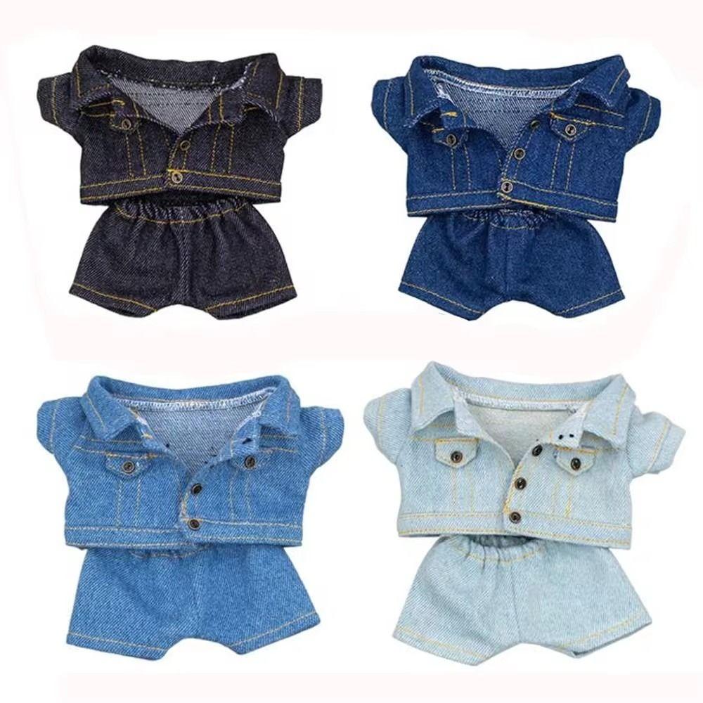 Casual Wears Doll Jacket Pants Clothes Suit Doll Coat Tops Fashion Cotton Doll Jeans  Kids Toys