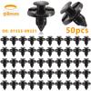 50PC Car Nylon Bumper Rivet Fender Clips Fastener 8mm Hole Trim Panel Body Engine Cover Shield Retainer for NISSAN