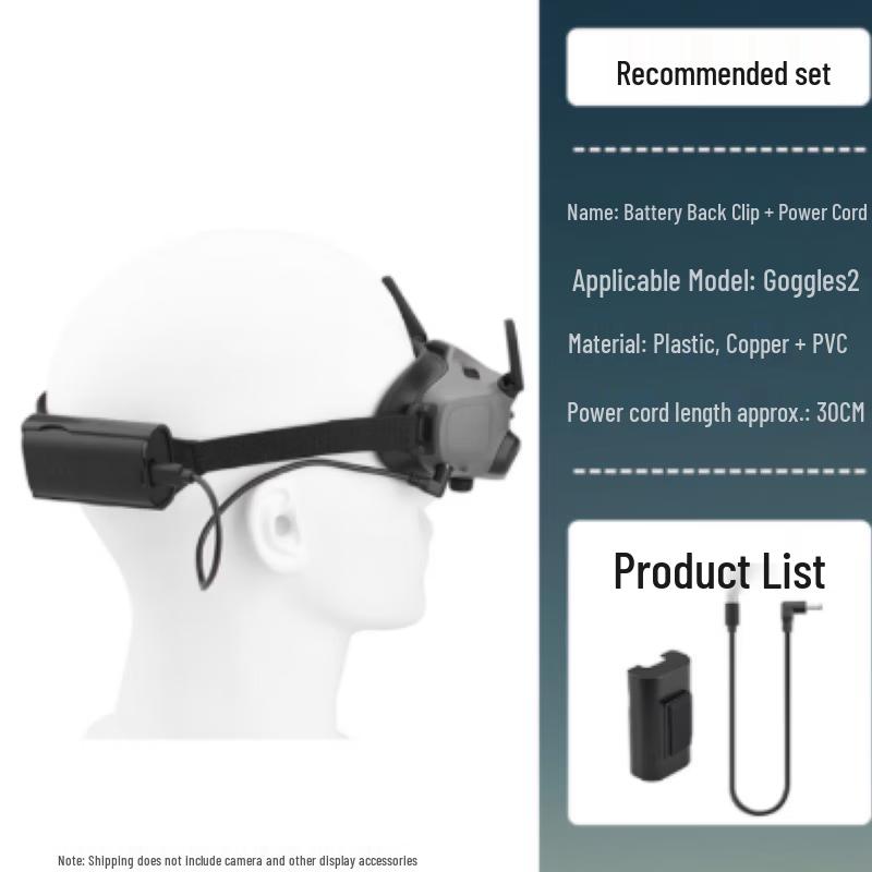 FPV Goggles Headband Battery Mount