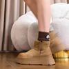 [sheii Су Иньинь] Маленькие ушки~ на толстой подошве маленькие короткие шерстяные ботинки-трубы детские зимние ботинки