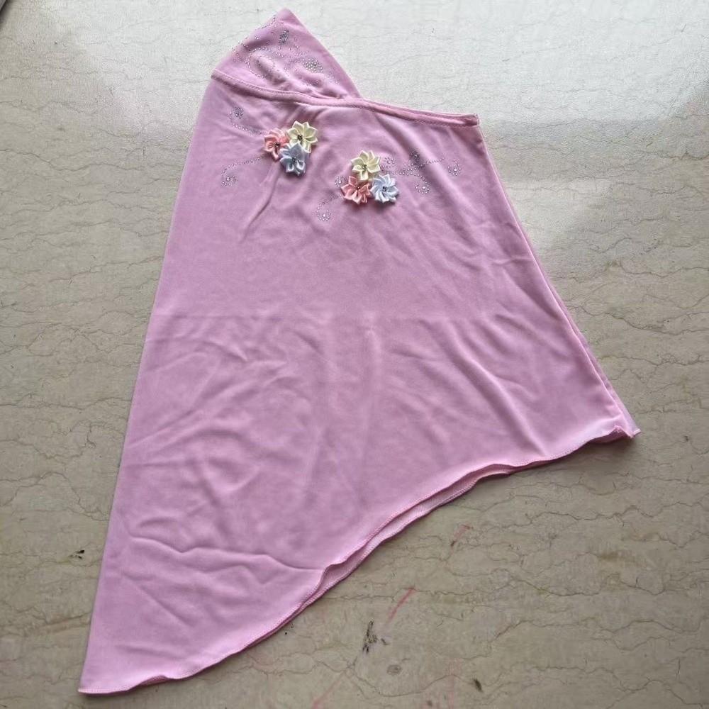 Jersey Material Kids Hijab Pull On Style Islamic Headscarf Beautiful Girls Hijab School